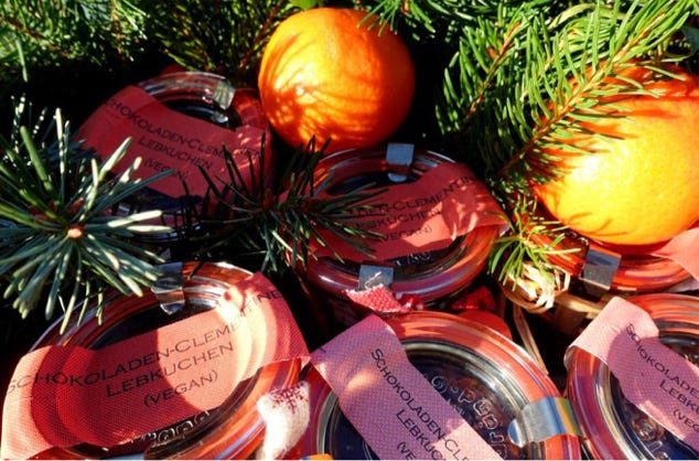 Schokoladen-Clementinen-Lebkuchen - Weihnachtsbäckerei mit der Bio-Kuchenfee - Online