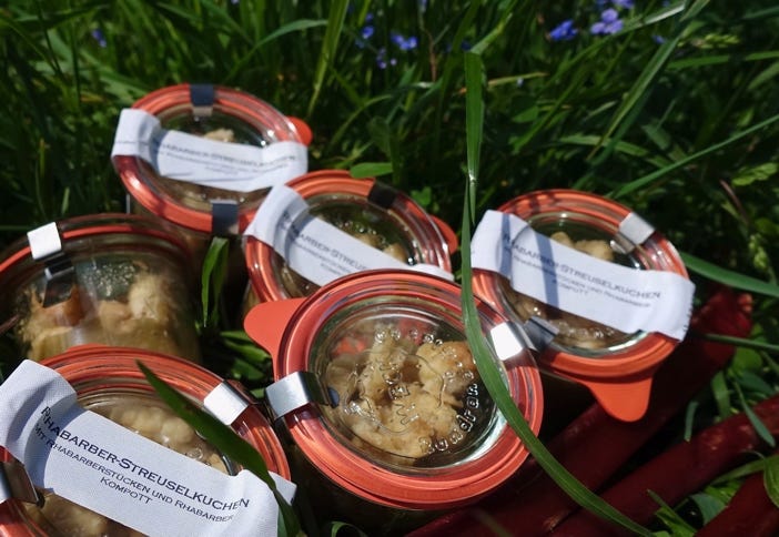 Rhabarber-Streuselkuchen von der Bio-Kuchenfee